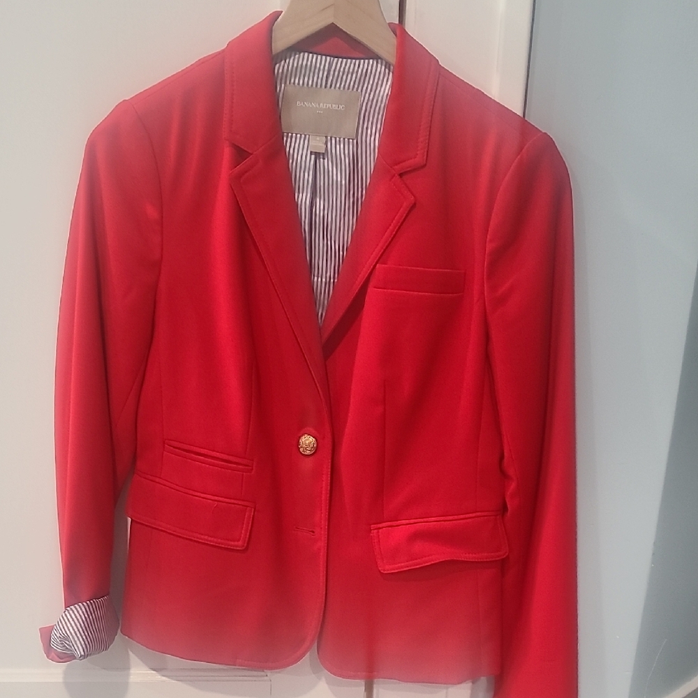 Banana Republic Red Women's Blazer